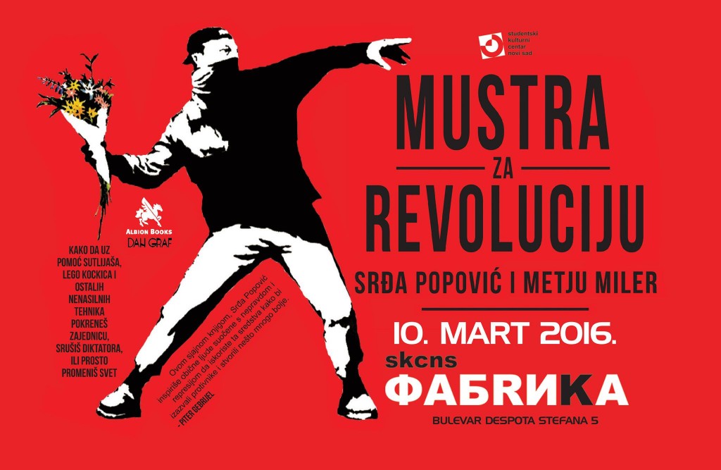 Promocija Popovićeve “Mustre za revoluciju” sutra u Novom Sadu