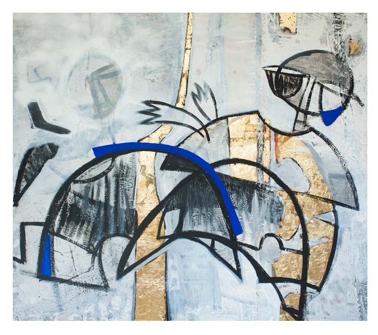,, Simbioza,, 140x120, kombinovana tehnika 2015