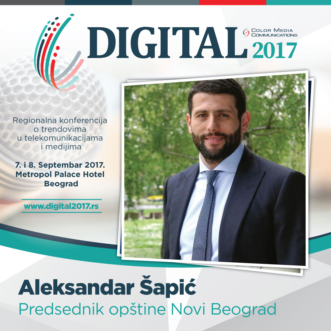 Digital 2017 – Aleksandar Šapić: Društvene mreže su imale najveći efekat u humanitarnim akcijama