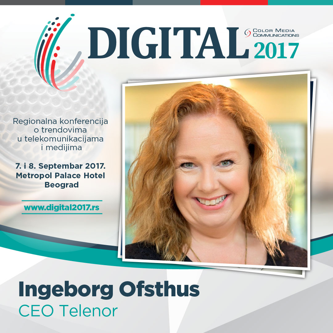 Digital 2017 – Ingeborg Ofsthus: Za pet godina, očekujemo ogroman rast upotrebe podataka